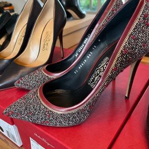Salvatore Ferragamo heels, excellent condition, very low mileage!